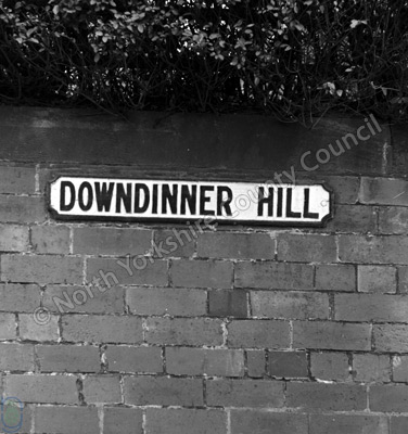 Downdinner Hill, Sign, Whitby
